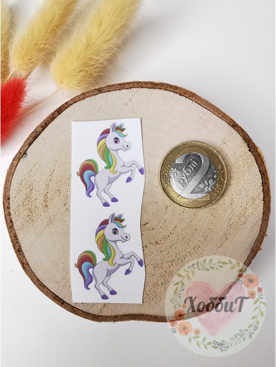 Термонаклейки цветные для бантиков №74, 1 пара